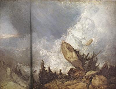 Joseph Mallord William Turner The fall of an Avalanche in the Grisons (mk31) Spain oil painting art